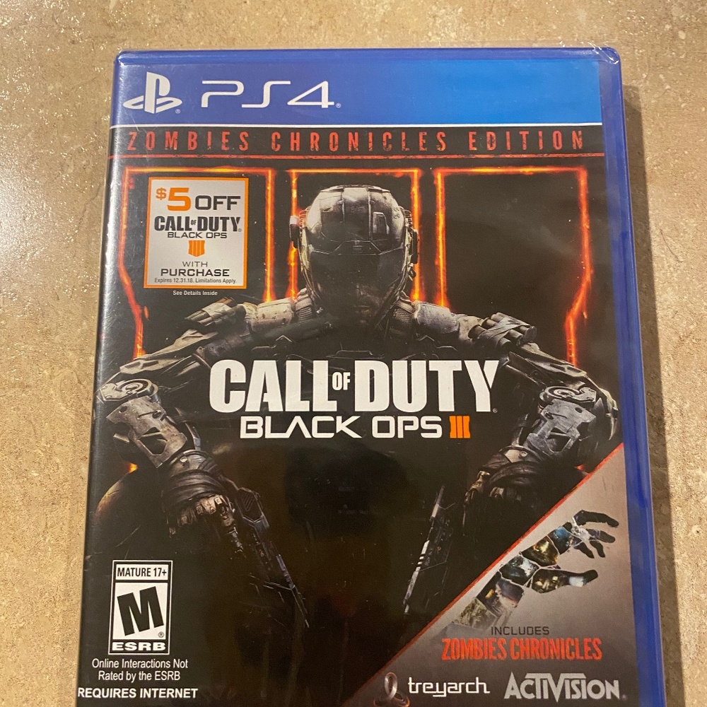 PS4 Call of Duty Black Ops III Zombies Chronicles Edition